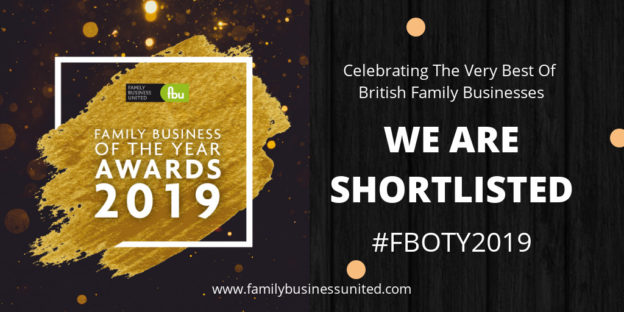 We are shortlisted for the Family Business of the Year